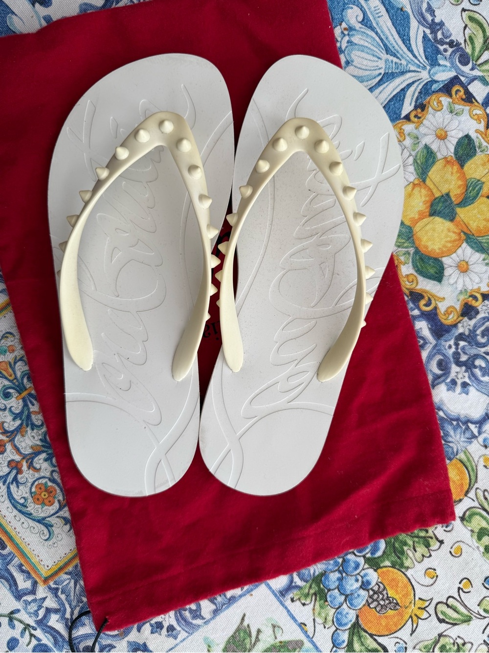 LouBoutin Flip Flops - Picture 2 of 4